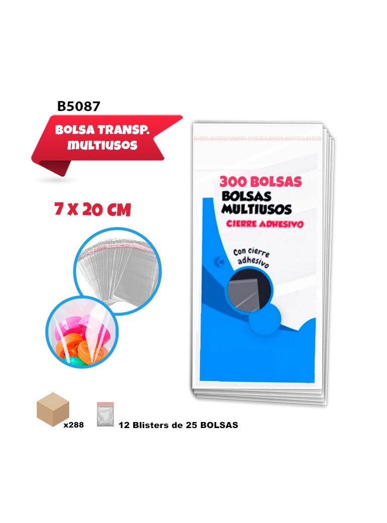 7x20CM BOLSAS MULTIUSOS...