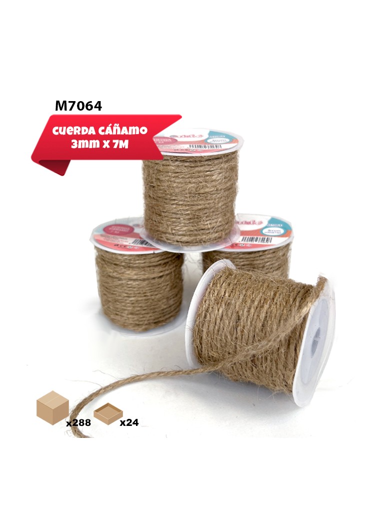 ROLLO DE CAÑAMO 3MM X 7M