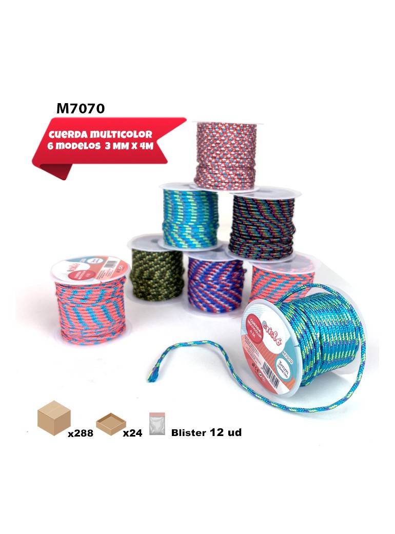 CUERDA MULTICOLOR 1MM X 15M