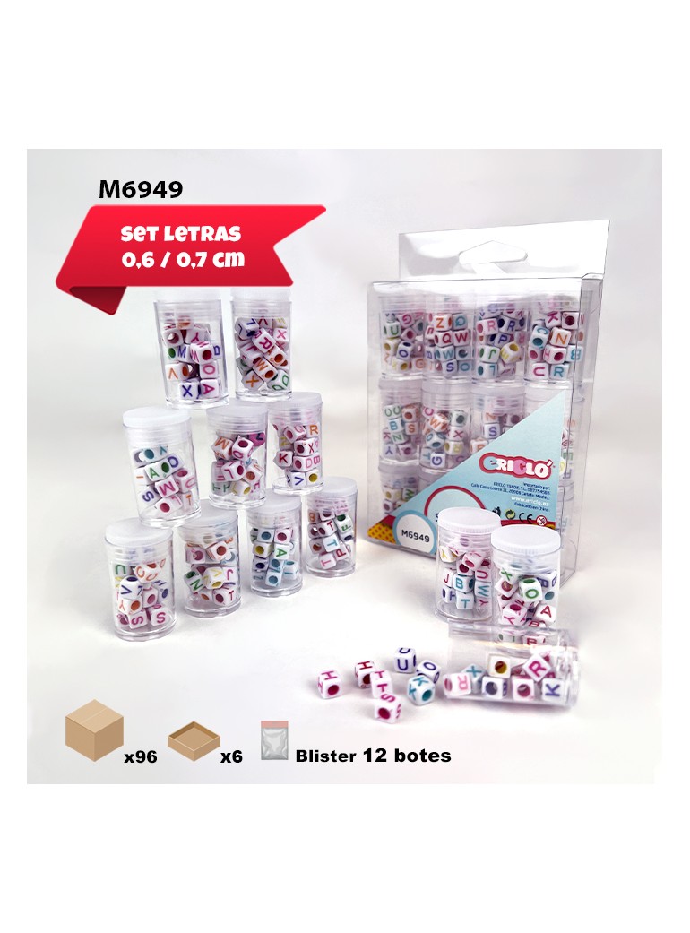 Set mini Cuentas Letras...