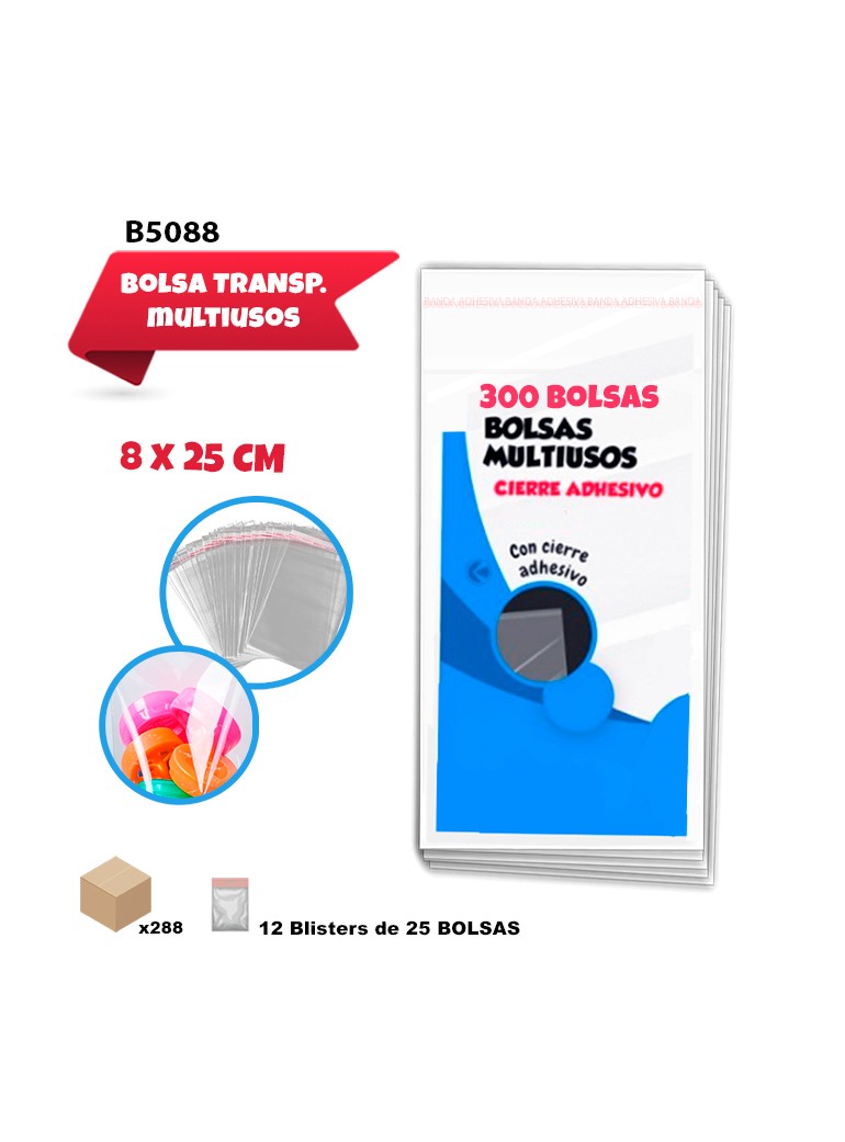 8x25CM BOLSAS MULTIUSOS...