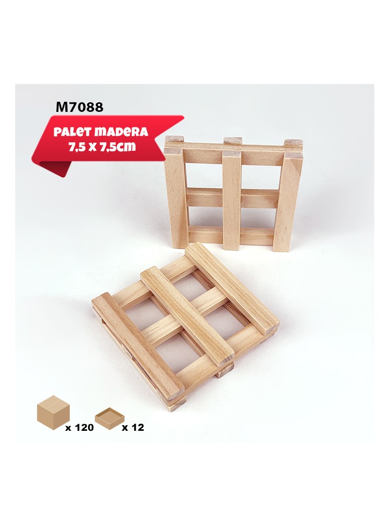 Mini Palet 7,5 cm madera