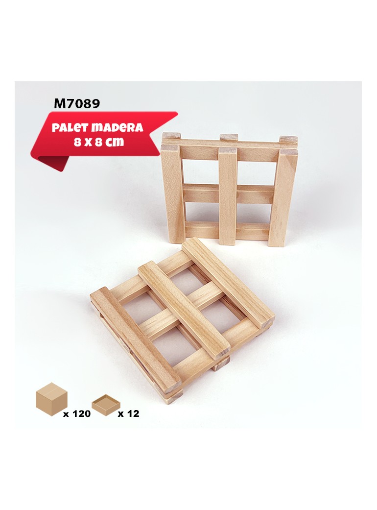 Mini Palet 8 cm madera