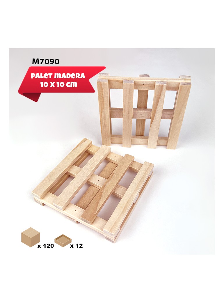 Mini Palet 10 cm madera