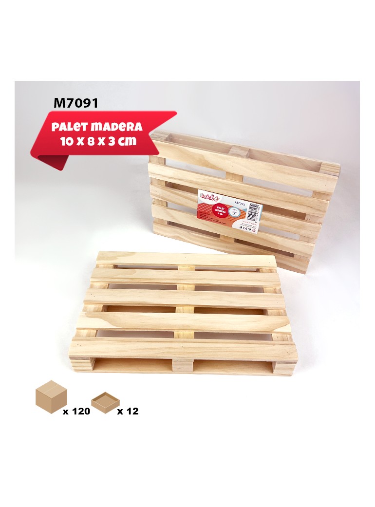 Mini Palet 10 x 8 cm madera