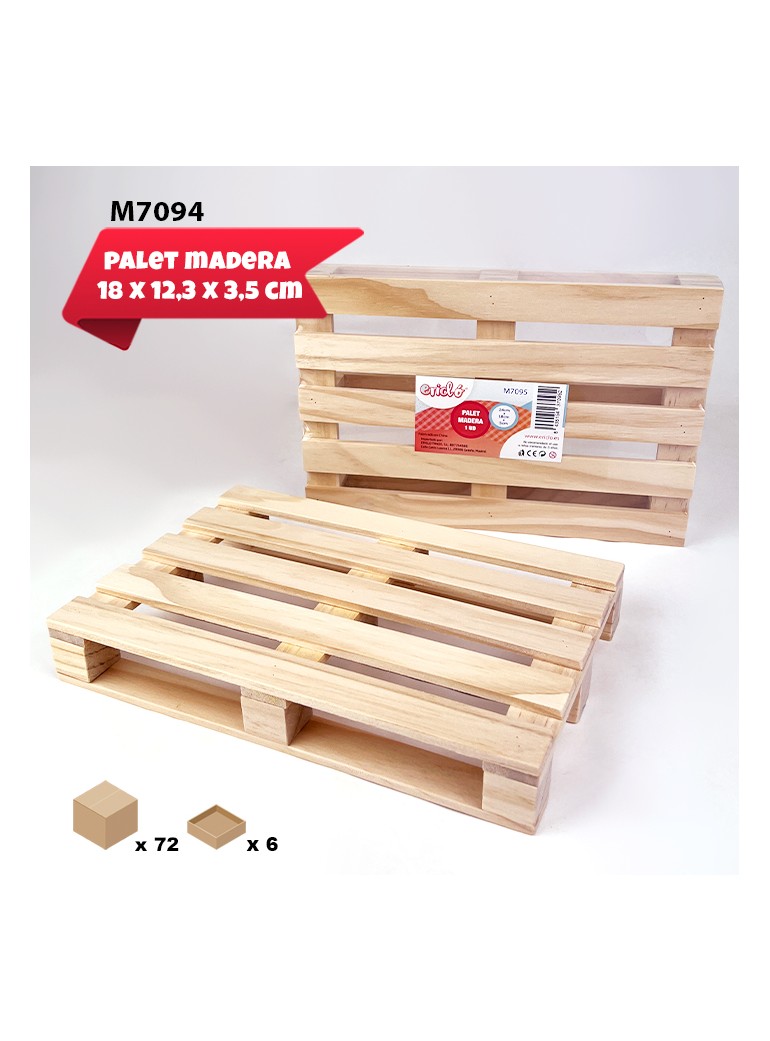 Mini Palet 18 x 12,2 cm madera