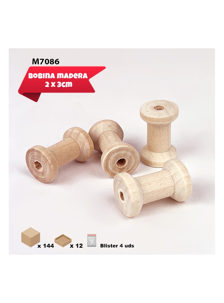 BOBINA DE MADERA NATURAL...
