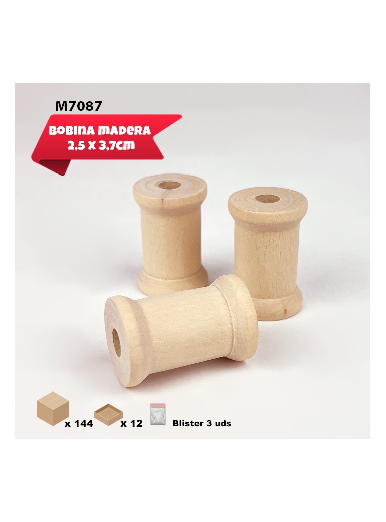 BOBINA DE MADERA NATURAL...