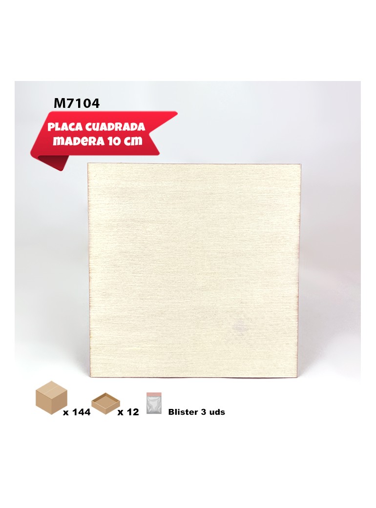 PLACAS CUADRADAS DE MADERA...