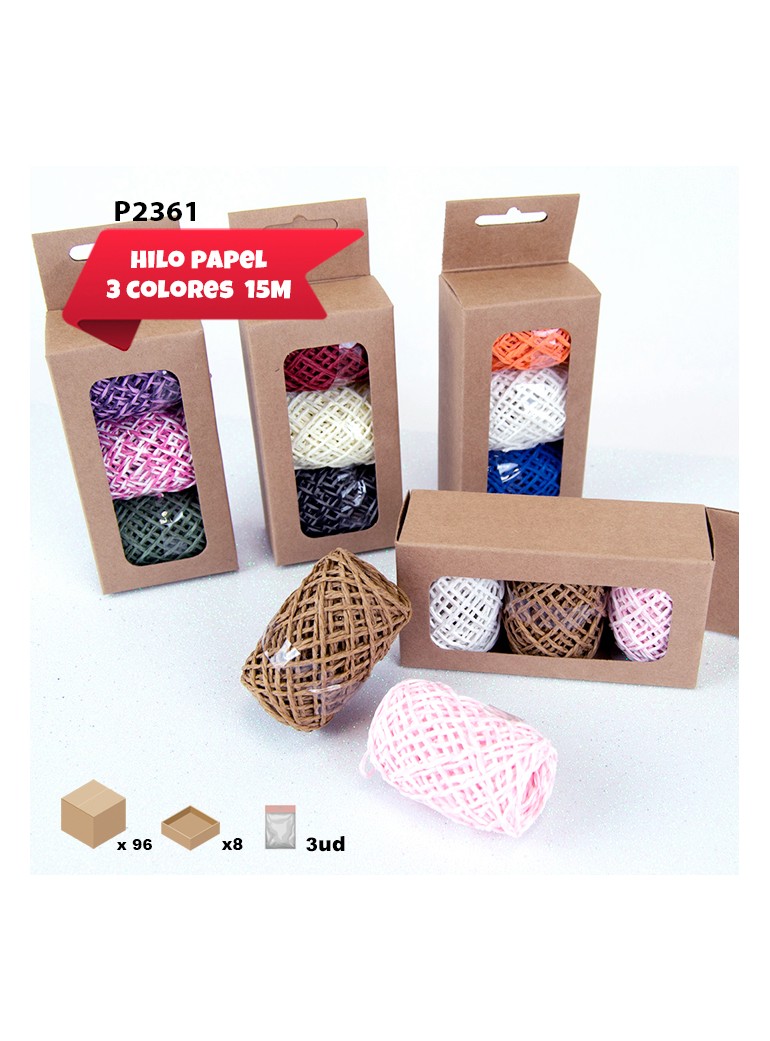 8x PACK 3 BOBINAS HILO DE...