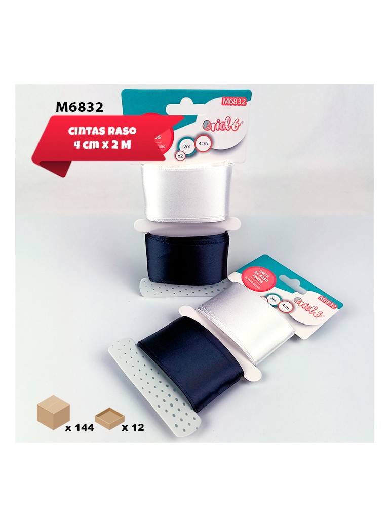 2 CINTAS DE RASO GRIS 4CM