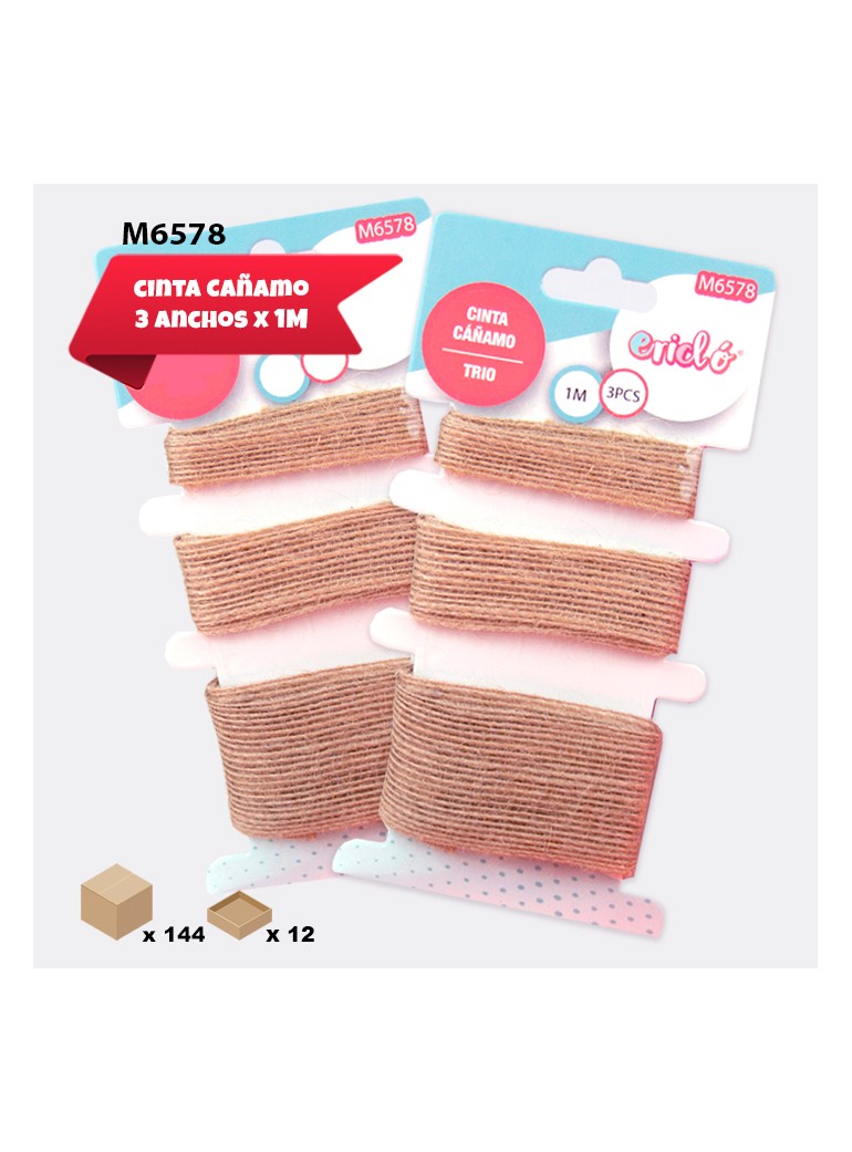 PACK 3 CINTAS DE CÁÑAMO