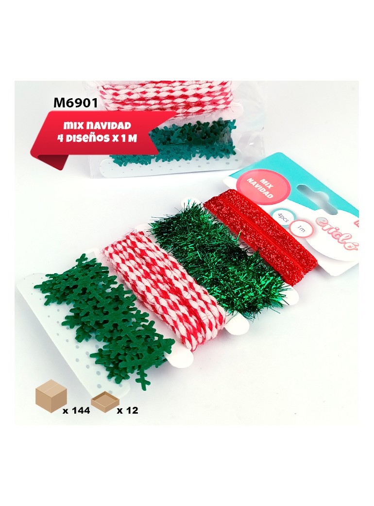 4 CINTAS NAVIDAD MULTIDISEÑO