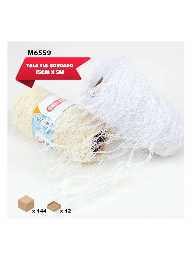 ROLLO DE ENCAJE BEIGE /...