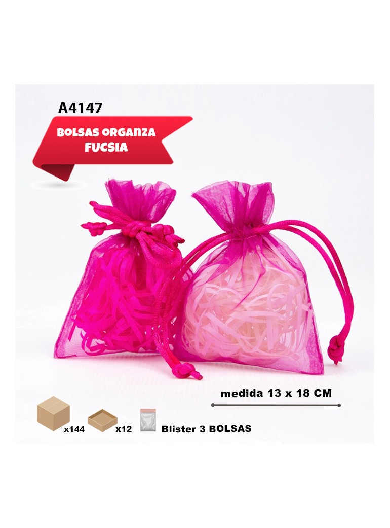 BOLSAS DE ORGANZA ROSA...