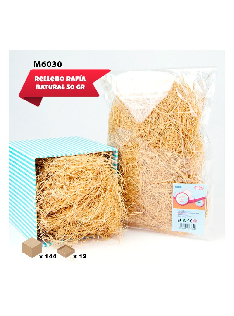 VIRUTAS DE RAFIA NATURAL 50GR