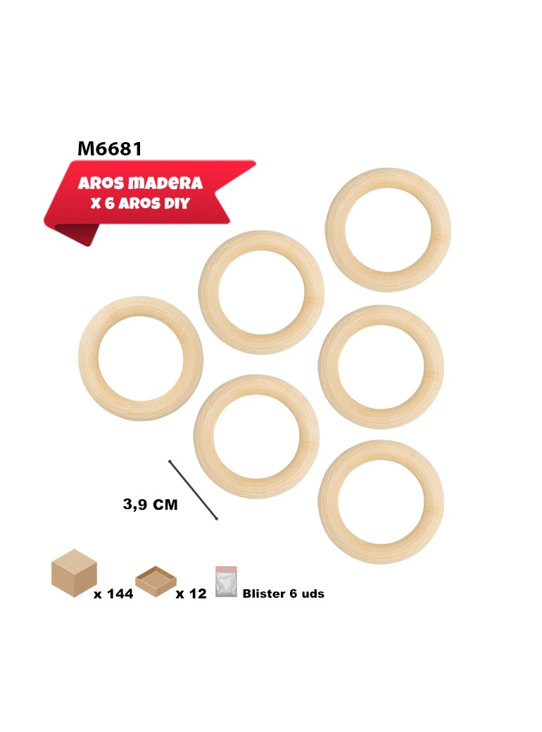 Aro de madera 3,9cm