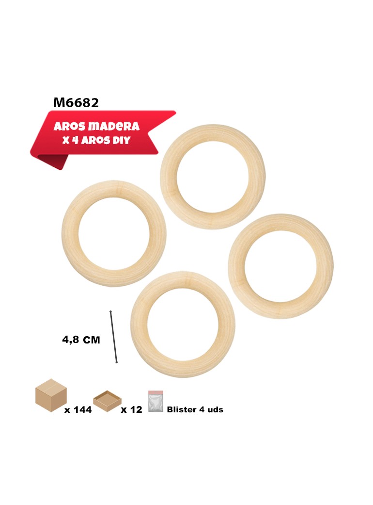 Aro de madera 4,8cm