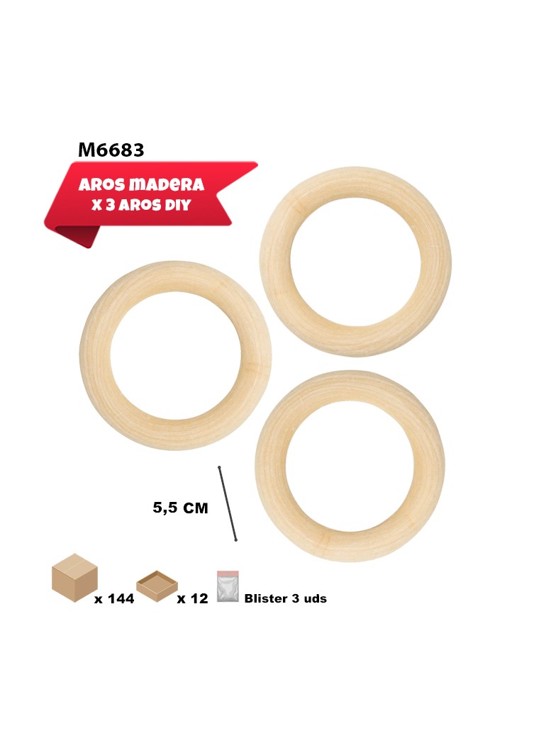 Aro de madera 5,5cm