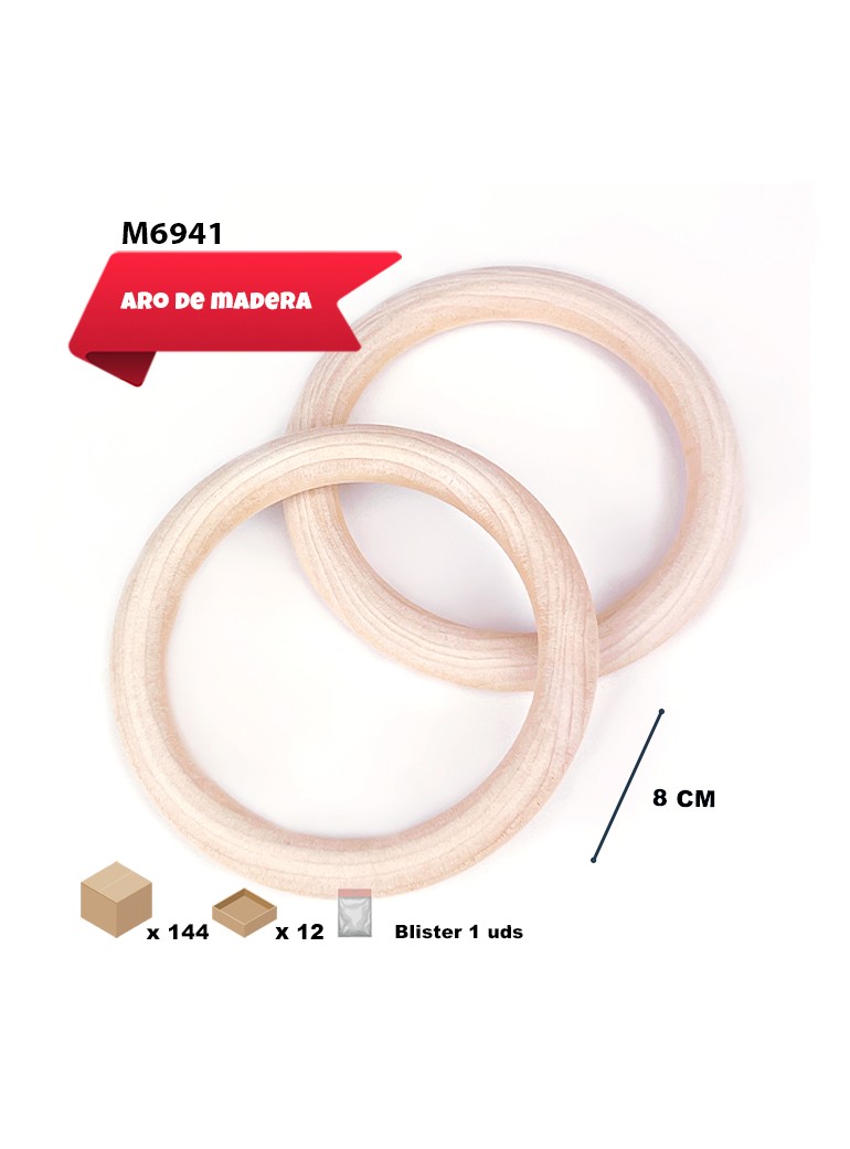 Aro de madera 8cm