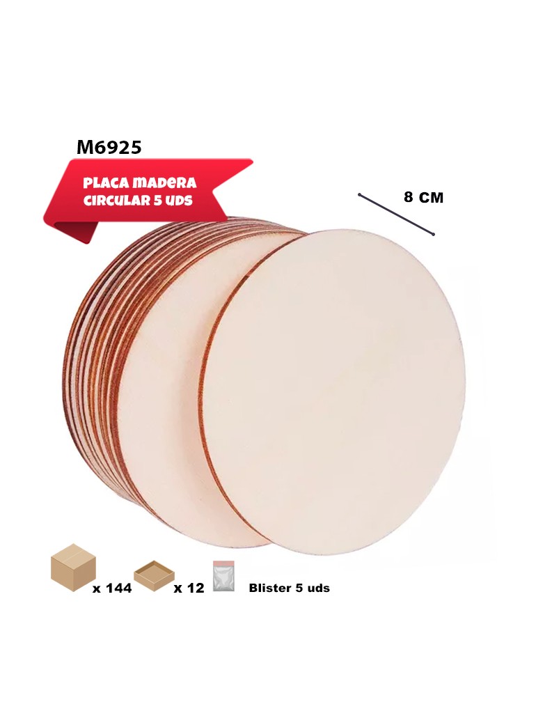 PLACAS DE MADERA 8CM
