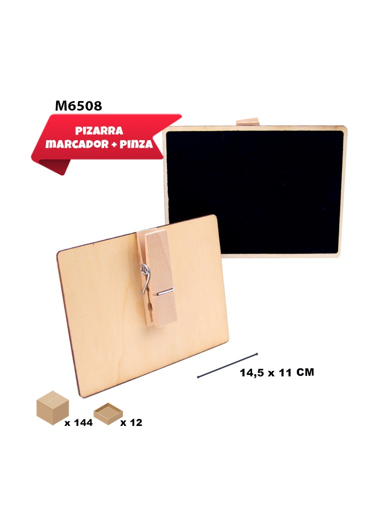PIZARRA CON PINZA 14.5 X 11CM