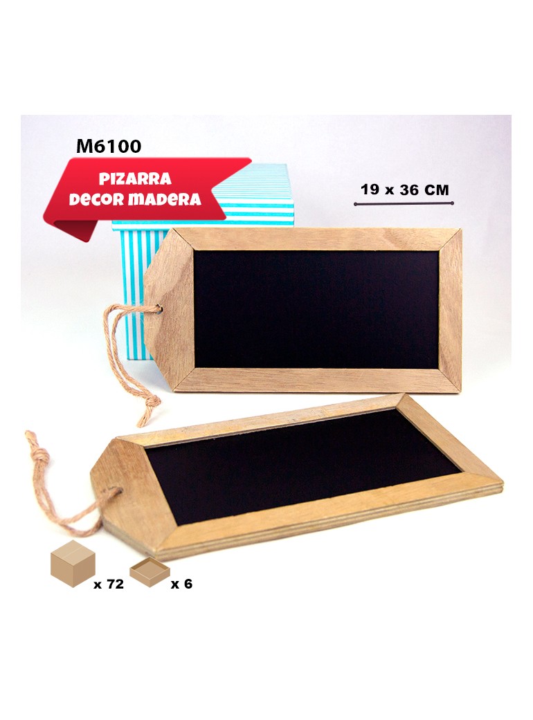 PIZARRA ETIQUETA DE MADERA...