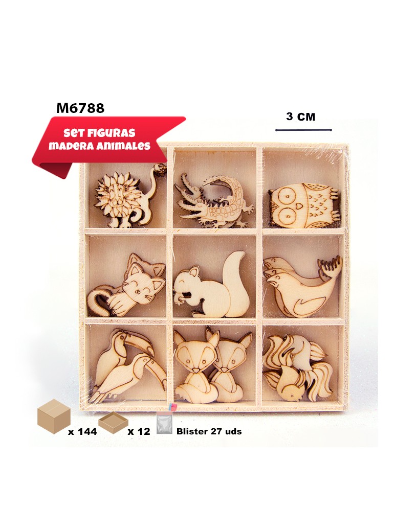 SILUETAS ANIMALES DE MADERA
