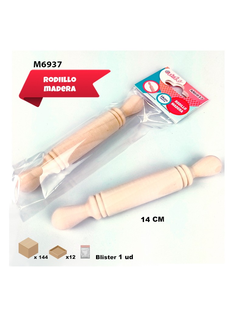 MINI RODILLO DE MADERA 14CM
