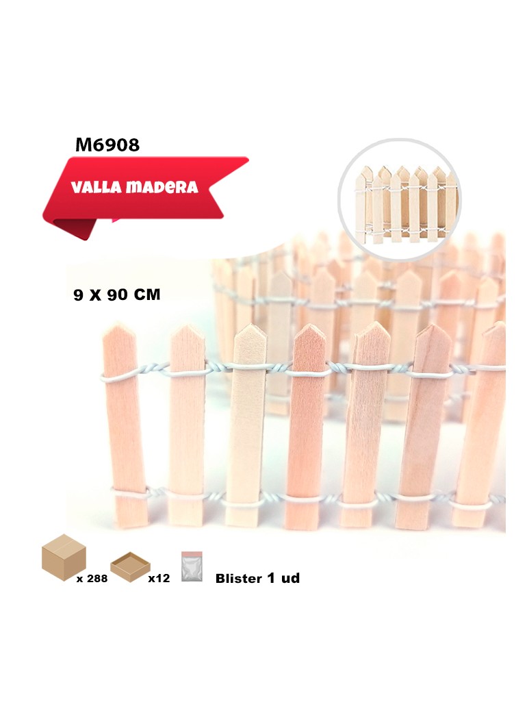 MINI VALLA DE MADERA 5CM X...