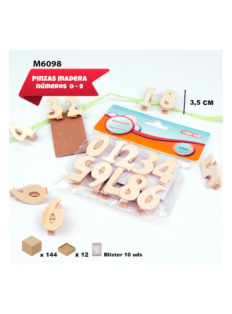 MINI PINZAS DE MADERA DE...