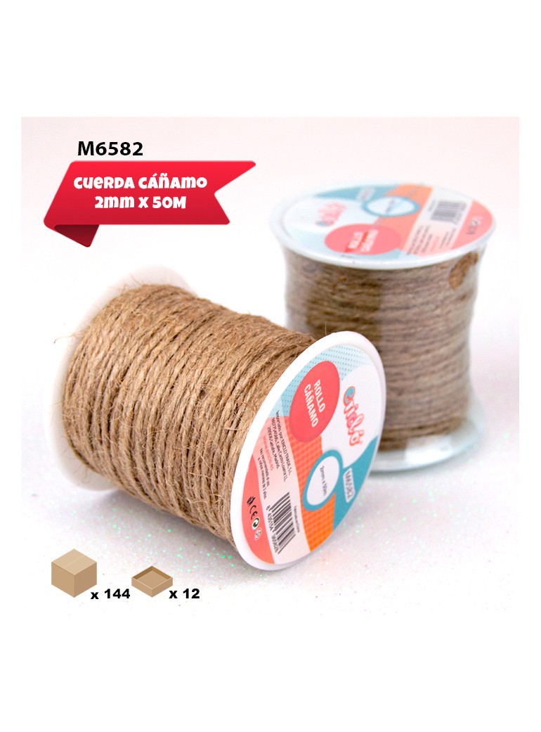 ROLLO DE CAÑAMO 2MM X 50M