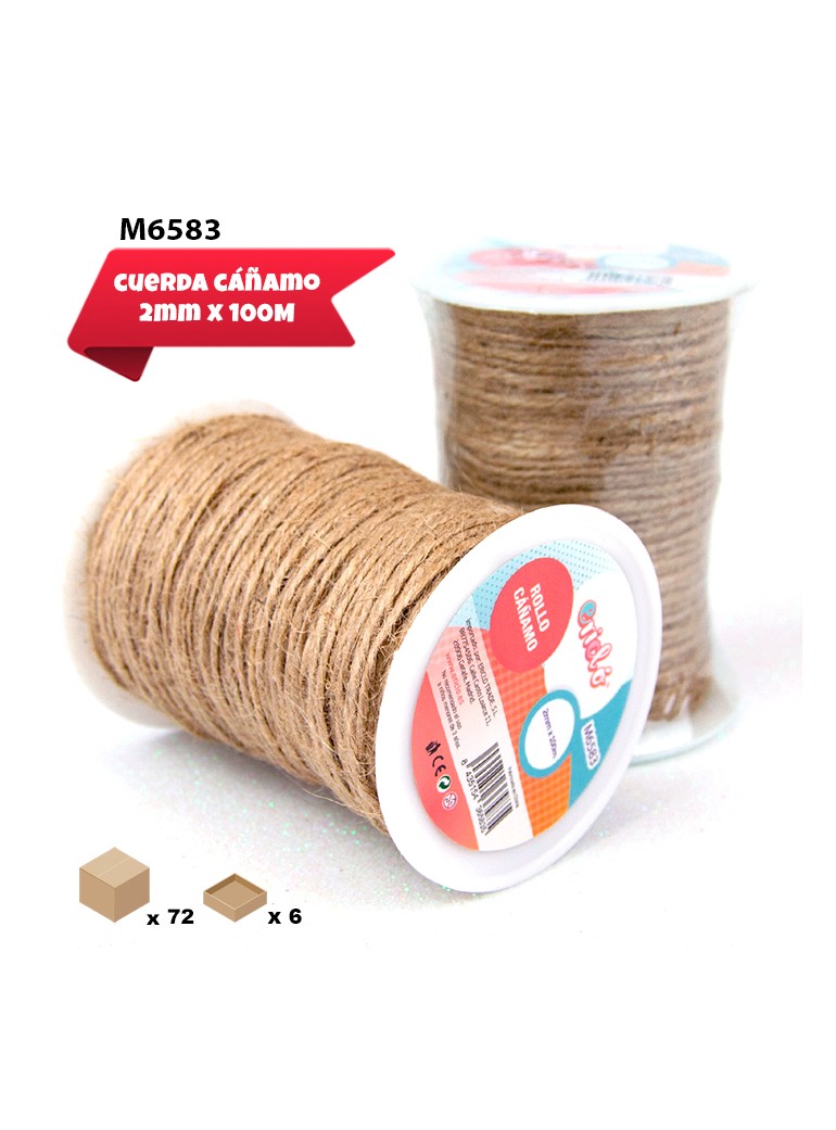 ROLLO DE CAÑAMO 2MM X 100M