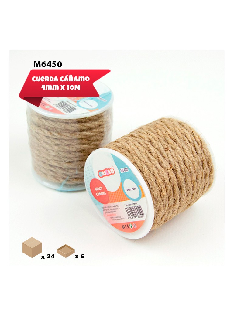 ROLLO DE CAÑAMO 4MM X 10M