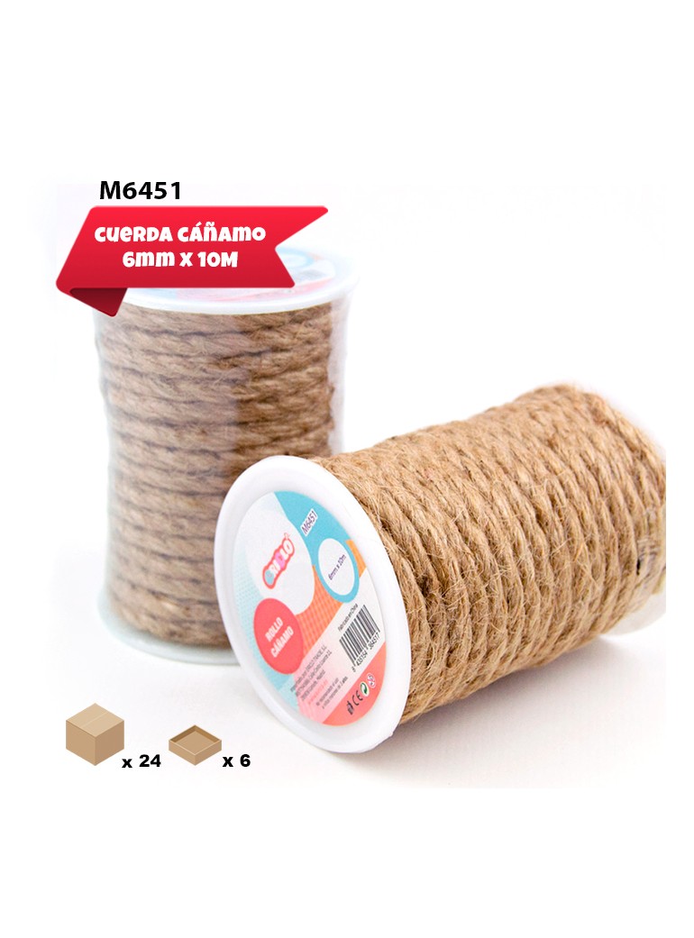 ROLLO DE CAÑAMO 6MM X 10M