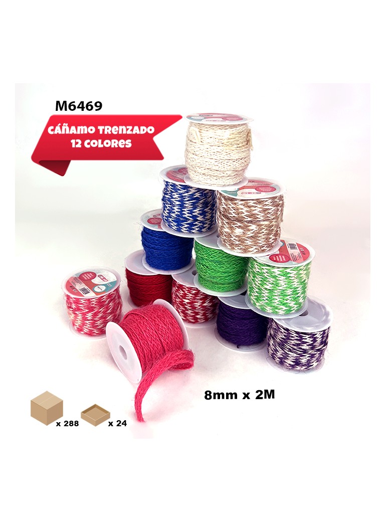24 ROLLOS CAÑAMO TRENZADO...