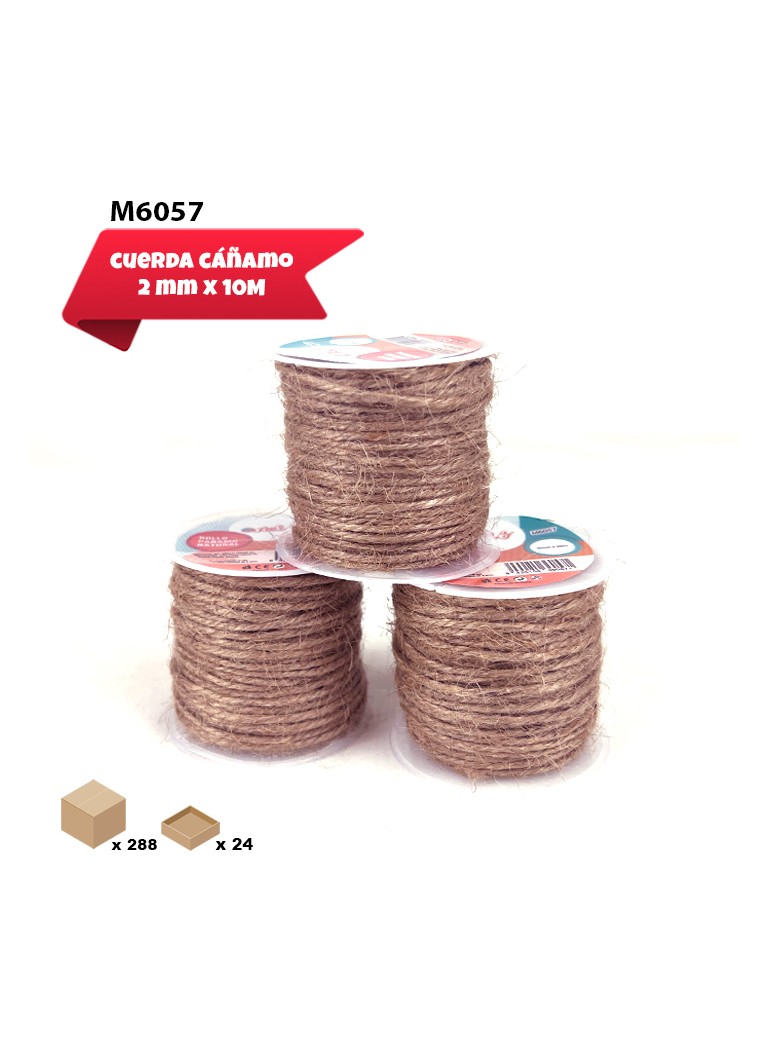 ROLLO CAÑAMO NATURAL 2MM X 10M