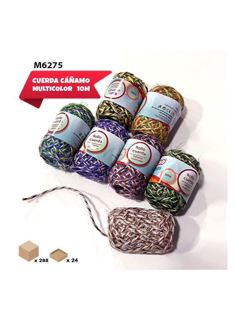 24 ROLLOS CUERDA CAÑAMO...