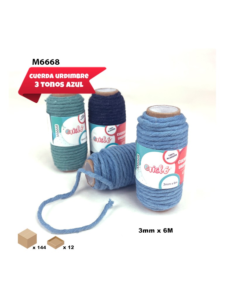 12 URDIMBRE AZUL 100%...