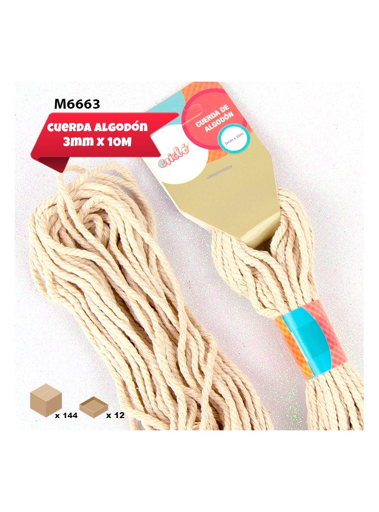 CUERDA DE ALGODON 3MM X 10M