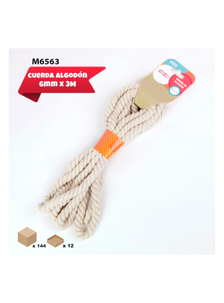 CUERDA DE ALGODON 8MM X 3M