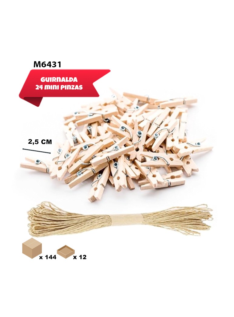 CUERDA CON MINI PINZAS...