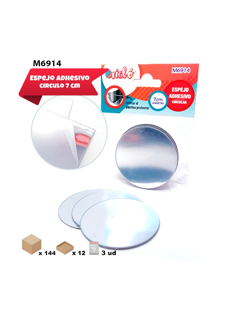 Espejo Circular 7cm Adhesivo