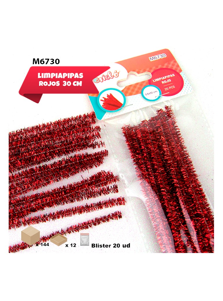 LIMPIAPIPAS ROJO METALIZADO