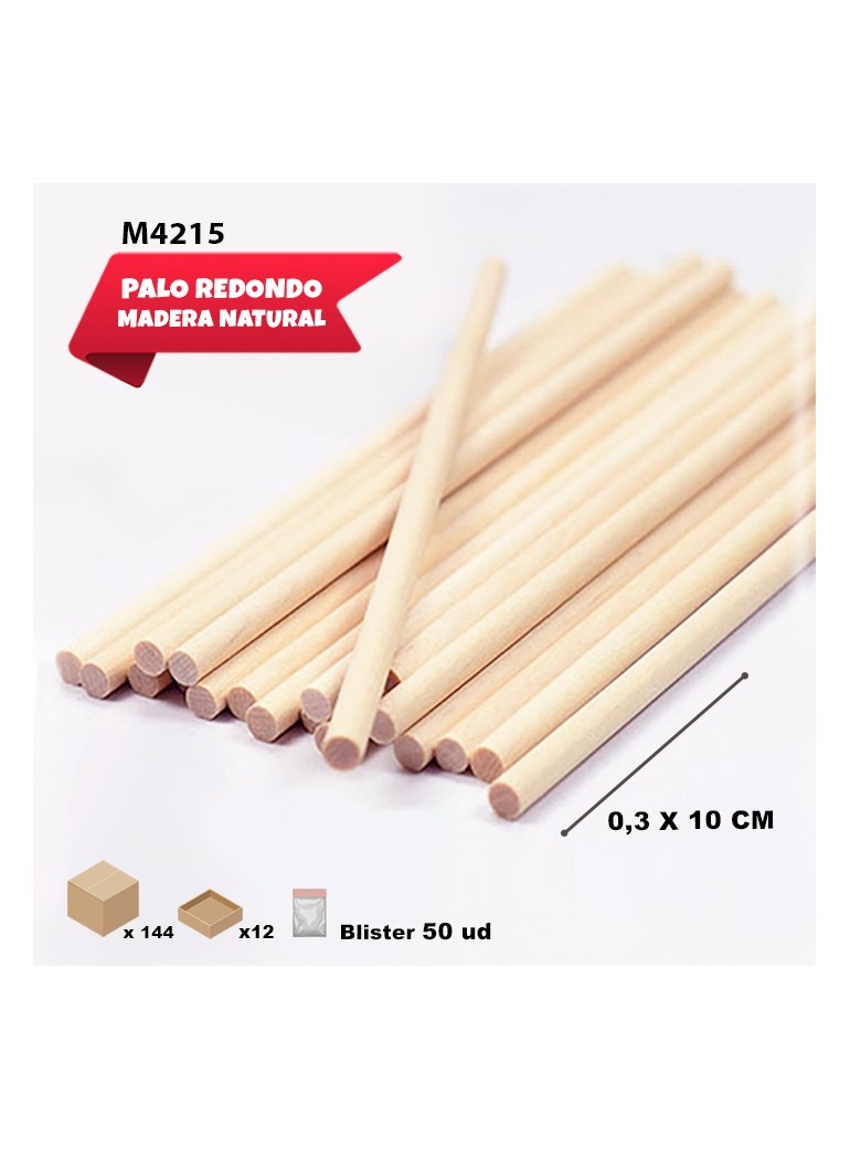 PALOS REDONDOS DE MADERA...