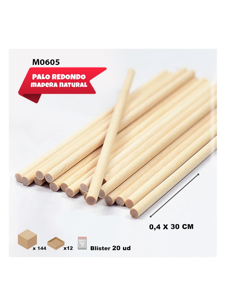 PALOS REDONDOS DE MADERA...