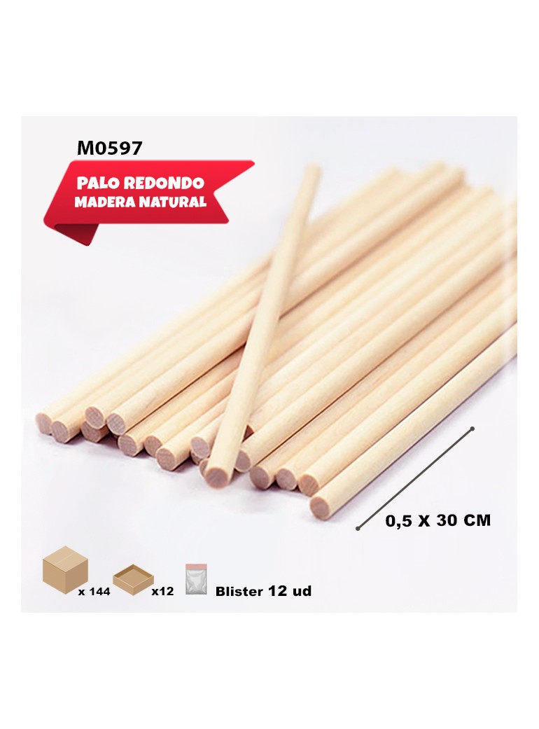 PALOS REDONDOS DE MADERA...