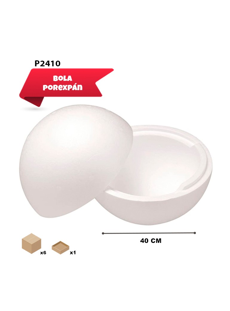 BOLA DE POREX 40CM 1UD