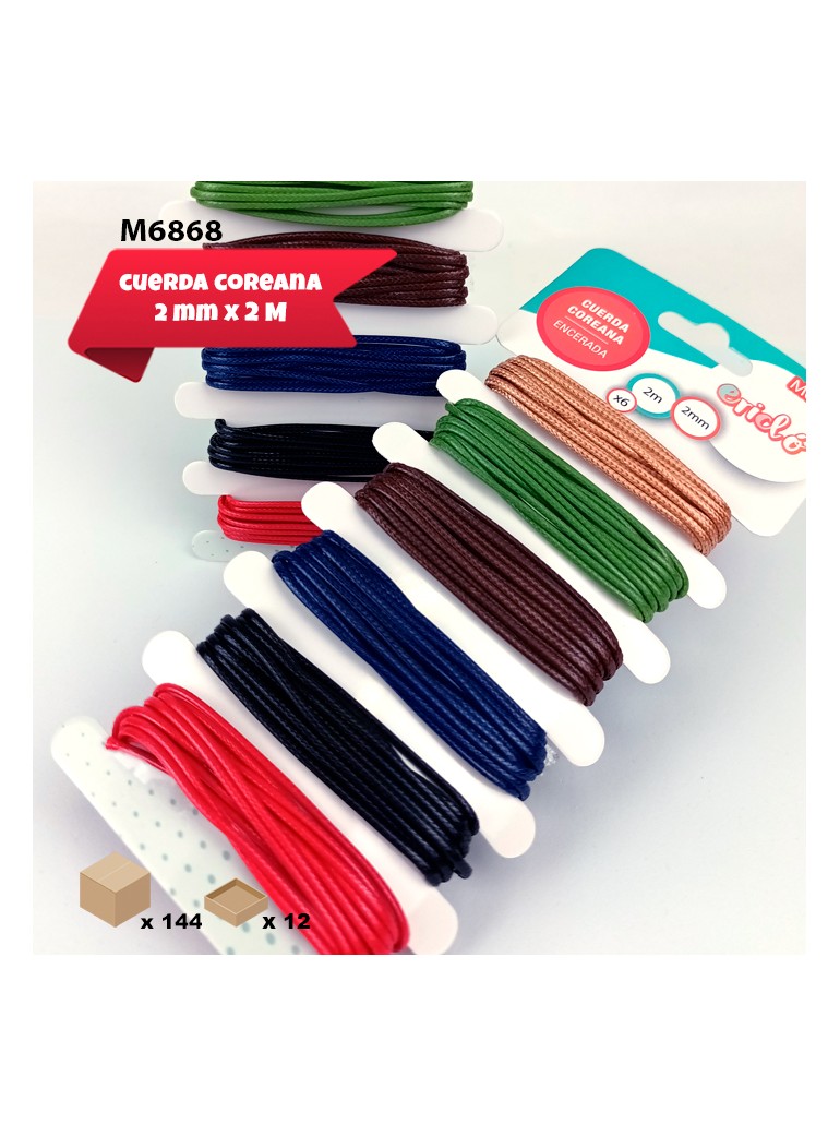 CUERDA COREANA 6 COLORES...