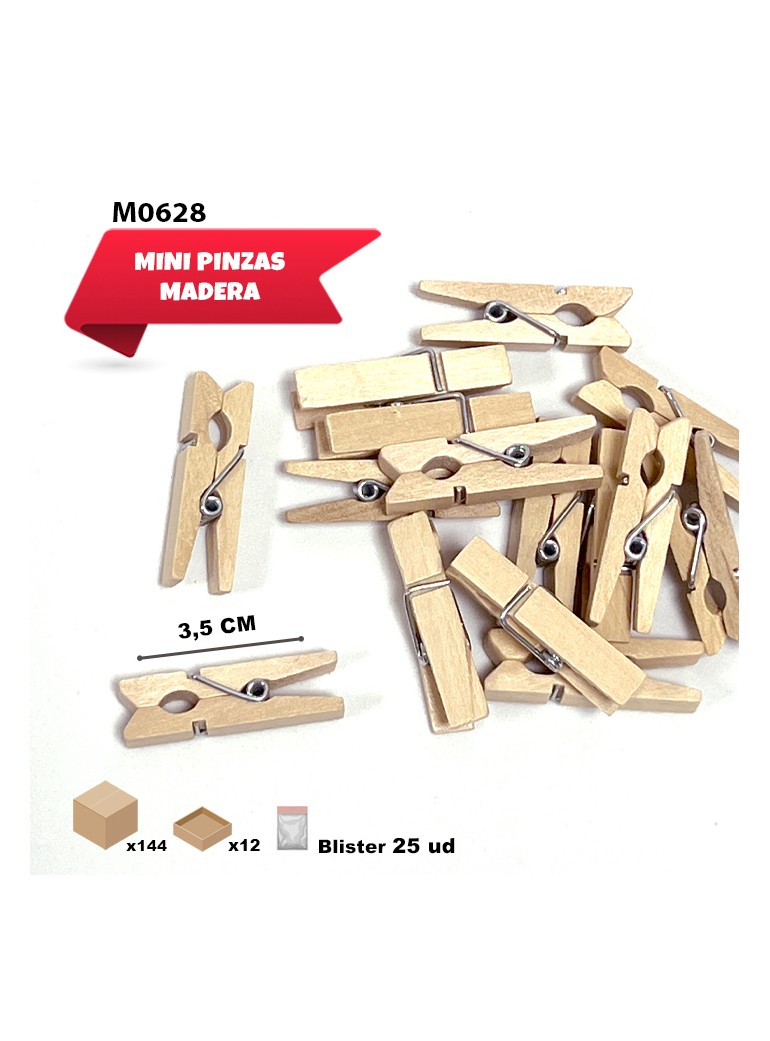 PINCITAS DE MADERA NATURAL...